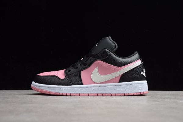 Jordan 1 Low Black Pink Quartz 554723-016