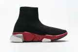 Ba***ci*ga Speed Clear Sole Sneaker Black Red