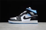 Jordan 1 Mid University Black White (W) BQ6472-102