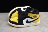 Air Jordan 1 Mid Yellow Toe Black 852542-071