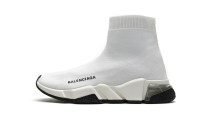 Balenciaga Speed Clear Sole Sneaker White Black