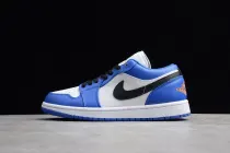 Jordan 1 Low Hyper Royal Orange Peel 553558-401