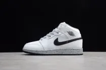 Jordan 1 Mid White Cement (GS) 554725-115