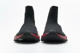 Ba***ci*ga Speed Clear Sole Sneaker Black Red