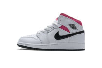 Jordan 1 Mid White Black Hyper Pink (GS) 555112-106