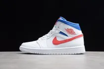 Jordan 1 Mid White Red Royal (W) BQ6472-164