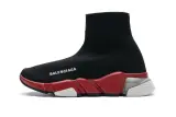 Ba***ci*ga Speed Clear Sole Sneaker Black Red