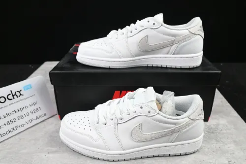 Air Jordan 1 Low OG Neutral Grey White Hyper Crimson CZ0858-100
