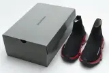 Ba***ci*ga Speed Clear Sole Sneaker Black Red