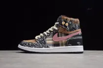 Jordan 1 High Zoom R2T Black/Brown-Pink-White CT4487-001