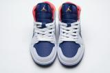 Jordan 1 Mid Royal Blue Laser Orange 554724-131