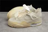 Air Jordan 4 Retro off-white sail (SP Batch) CV9388-100