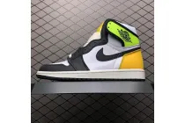 Jordan 1 Retro High White Black Volt University Gold 555088-118