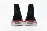 Ba***ci*ga Speed Clear Sole Sneaker Black Red