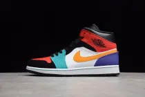 Jordan 1 Mid Bred Multi-Color  554724-125