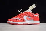 OFF White X Nike Dunk Low University Red CT0856-600