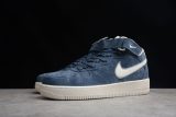 Air Force 1 Mid Suede Navy Blue White AA1118-007