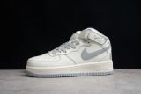 Cheap Undefeated x Nike Air Force 1 Mid SU19 Beige Silver AO6617-306