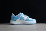 A Bathing Ape Bape Sta Low Patent Leather Blue White(SP batch)1170-291-001