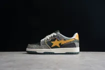 A Bathing Ape Bape SK8 Sta Grey Mustard Yellow (SP batch)001FWH801007_GRN_A