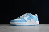 A Bathing Ape Bape Sta Low Patent Leather Blue White(SP batch)1170-291-001