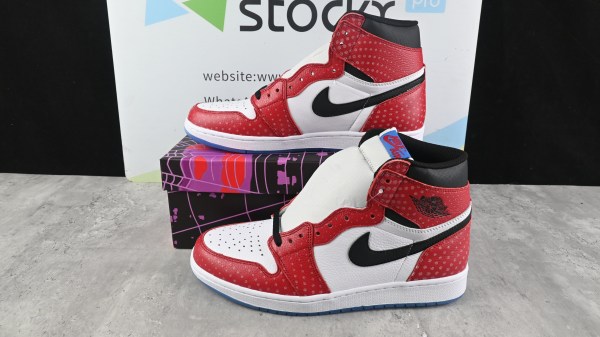 Jordan 1 Retro High Spider-Man Origin Story(SP batch) 555088-602
