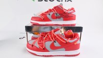 OFF White X Nike Dunk Low University Red CT0856-600