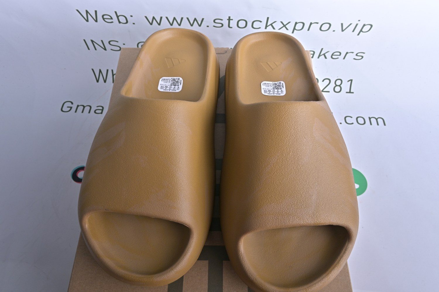 Fake Yeezy slide | (Free Shipping)adidas Yeezy Slide Ochre GW1931 reps womens mens