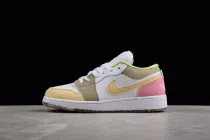 Jordan 1 Low Pastel Grind Vivid Green (GS) DJ0341-100