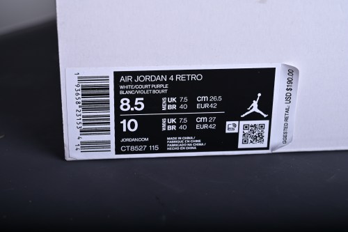Jordan 4 Retro Metallic Purple  CT8527-115
