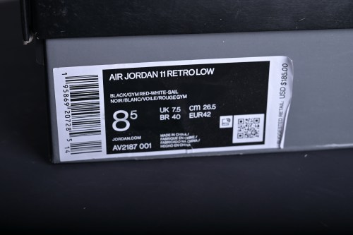 Jordan 11 Retro Low Infrared  AV2187-001