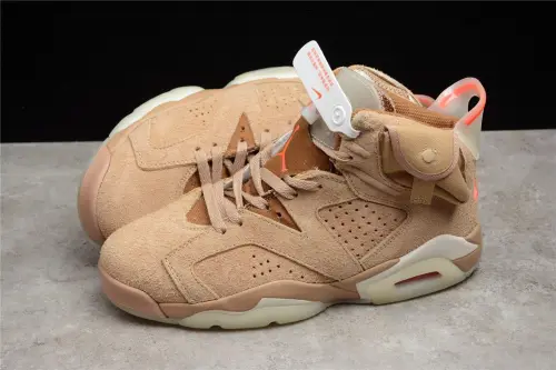 Jordan 6 Retro Travis Scott British Khaki(Retail Batch) DH0690-200
