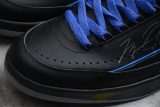 Jordan 2 Retro Low SP Off-White Black Blue(Retail Batch)DJ4375-004