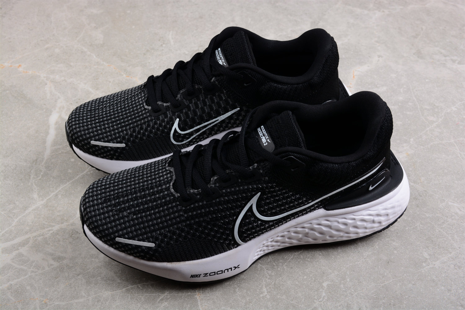 Fake ZOOM | Nike ZoomX Invincible Run Flyknit 2 Black White DH5425-001 ...