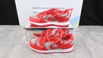 Nike Dunk Low Off-White University Red  CT0856-600(Retail Batch)