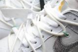 ReactRun Off White Nike Dunk Low 01 Of 50 OW White Metallic Silver(Retail Batch) DM1602-127