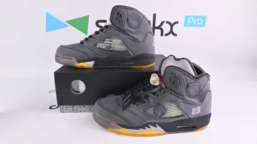 Jordan 5 Retro Off-White Black(Retail Batch) CT8480-001