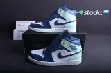 Jordan 1 Mid Mystic Navy Mint Foam (GS) 554725-413