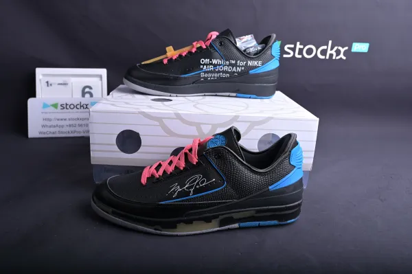 Jordan 2 Retro Low SP Off-White Black Blue (SP Batch) DJ4375-004