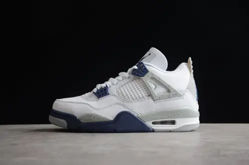 Jordan 4 Retro White Midnight Navy(Retail Batch) DH6927-140