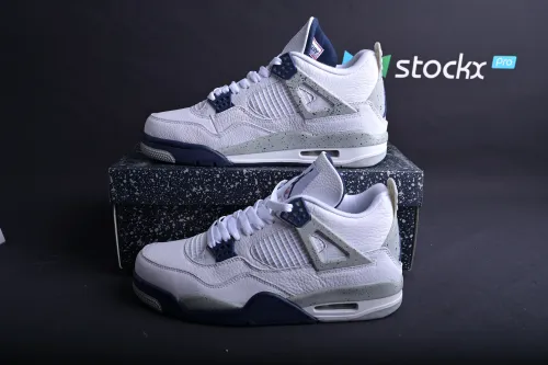 Jordan 4 Retro White Midnight Navy(Retail Batch) DH6927-140