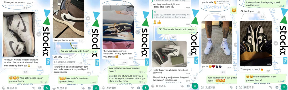 Comment from a client on StockxPro Sneakers