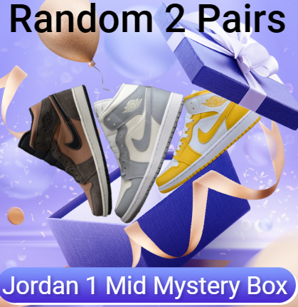 Two Pairs Jordan 1 MID Mystery Boxes
