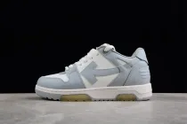 OFF-WHITE Out Of Office  OOO  Low Tops Grey White OMIA189S22LEA0010109