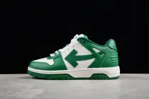 OFF-WHITE Out of Office Low Top Green Dirty White OMIA189R21LEA0010455
