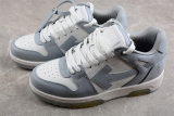 OFF-WHITE Out Of Office  OOO  Low Tops Grey White OMIA189S22LEA0010109