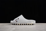 (Free Shipping)adidas Yeezy Slide Enflame Oil Painting White Grey GZ5553