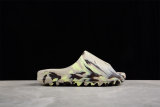 (Free Shipping)adidas Yeezy Slide Enflame Oil Painting Ink Yellow FZ5899