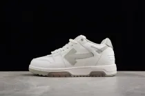 OFF-WHITE Out Of Office  OOO  Low Tops White Grey 2021 OMIA189S21LEA0010109