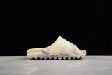 (Free Shipping)adidas Yeezy Slide Enflame Oil Painting White Yellow GW1932